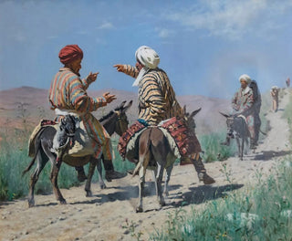 Vasily Vereshchagin - Mullahs going to Bazaar.webp