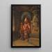 Statua Vishnu w świątyni Indry w Ellora - Vasily Vereshchagyn — oprawiony obraz na ścianie