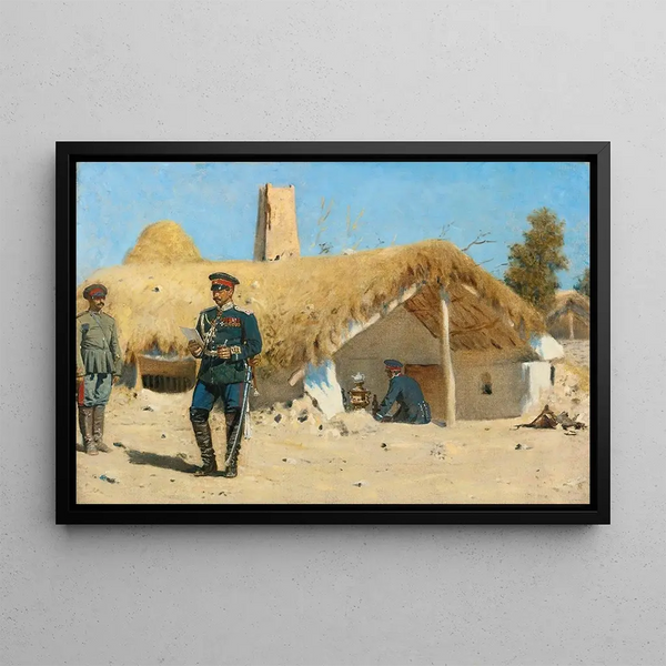 L'Adjudant - Wasilij Warezchagin — oprawiony obraz na ścianie