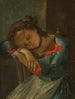 Młoda dziewczyna śpiąca - Wenecka szkoła — widok dzieła