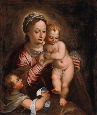 Venetian School - The Madonna and Child with the Infant Saint John the Baptist.webp