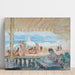 Reprodukcja obrazu werandy na plaży w Cannes (ok. 1922) - Henri Lebasque