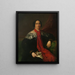 Portret nieznanej hiszpańskiej damy - Vicente López Portaña — oprawiony obraz na ścianie