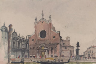 Victor Alfred Lundy - Santi Giovanni e Paolo statue of Bartolomeo Colleoni Verrochio Scuola di San Marco Venezia.webp