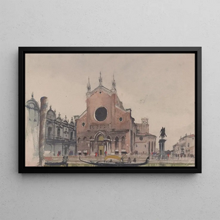 Victor Alfred Lundy - Santi Giovanni e Paolo statue of Bartolomeo Colleoni Verrochio Scuola di San Marco Venezia.webp