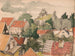 Widok na Visby z Norder Klint ukazujący ruiny św. Mikołaja - Victor Alfred Lundy — widok dzieła