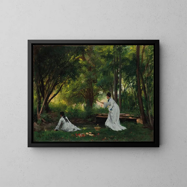 La Pêche - Victor Gabriel Gilbert — oprawiony obraz na ścianie