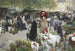 Le marché des fleurs - Victor Gabriel Gilbert — widok dzieła