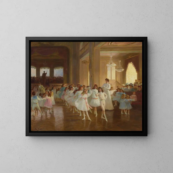 Le récital de danse des enfants au casino de Dieppe - Victor Gabriel Gilbert — oprawiony obraz na ścianie