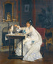 Posiłek we dwoje - Victor Gabriel Gilbert — widok dzieła