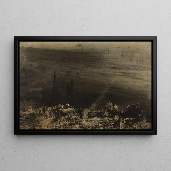 La Ville morte - Victor Hugo — oprawiony obraz na ścianie