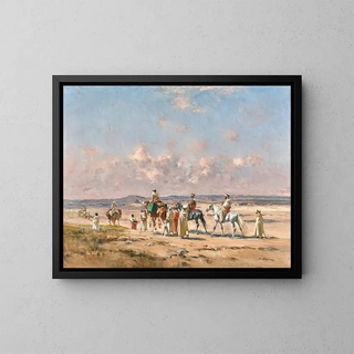 Victor Huguet - A caravan crossing the desert.webp