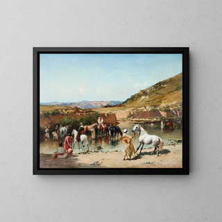 Victor Huguet - At the Wadi.webp