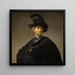 Starszy mężczyzna z złotym łańcuchem - Rembrandt van Rijn — oprawiony obraz na ścianie