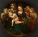 Reprodukcja obrazu Panna Maria z Dzieciątkiem, Święty Jan Chrzciciel, Święta Cecylia i Aniołowie - Piero di Cosimo