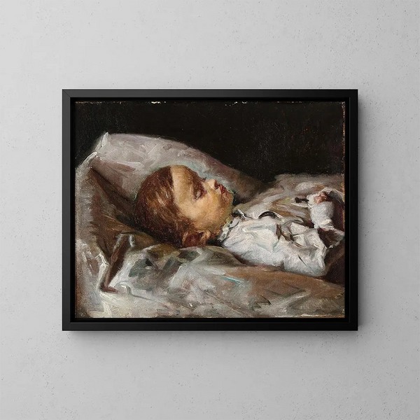 L'enfant mort - Viggo Johansen — oprawiony obraz na ścianie