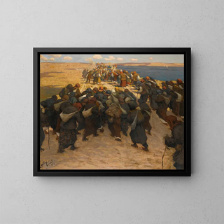 Viktor Ivanovich Zarubin - Crowd of Pilgrims.webp