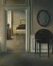 wnętrza z lustrem - Vilhelm Hammershøi — widok dzieła