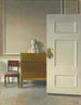 wnętrza z popiersiem - Vilhelm Hammershøi — widok dzieła