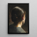 Portret obrazu siostry artysty, Anny Hammershøi, widziany od tyłu - Vilhelm Hammershøi — oprawiony obraz na ścianie