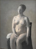 Kobieta naga siedząca - Vilhelm Hammershøi — widok dzieła