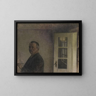 Vilhelm Hammershi - SelfPortrait The Cottage Spurveskjul at Sorgenfri North of Copenhagen.webp