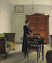 Pokój - Vilhelm Hammershøi — widok dzieła