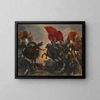 Vincent Adriaenssen Leckerbetien - Cavalry battle scene.webp