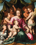 La Vierge à l'Enfant avec l'enfant saint Jean-Baptiste et des anges - Vincent Sellaer — widok dzieła