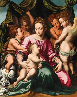 Vincent Sellaer - Madonna and Child with the Infant Saint John the Baptist and angels.webp