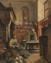dwóch mnichów w kuchni klasztoru - Vincent Stoltenberg Lerche — widok dzieła