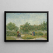 Ogród na Montmartre z zakochanymi - Vincent van Gogh — oprawiony obraz na ścianie