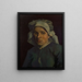 Tête de femme 2 - Vincent van Gogh — oprawiony obraz na ścianie