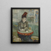 Przy kawie Agostina Segatori w Le tambourin - Vincent van Gogh — oprawiony obraz na ścianie