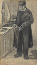 Mężczyzna rysujący buta - Vincent van Gogh — widok dzieła