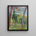 Park szpitala św. Pawła - Vincent van Gogh — oprawiony obraz na ścianie