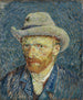 Autoportret w szarym kapeluszu z filcu - Vincent van Gogh — widok dzieła