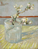 Gałązka migdałowca w kwiaty w szklance - Vincent van Gogh — widok dzieła