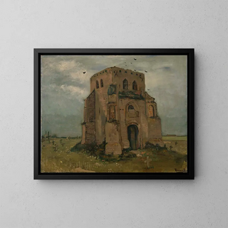 Vincent van Gogh - The old church tower at Nuenen The peasants churchyard.webp