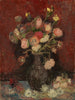 Wazon z chryzantemami chińskimi i mieczykami - Vincent van Gogh — widok dzieła