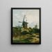Wiatraki Montmartre - Vincent van Gogh — oprawiony obraz na ścianie