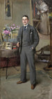 Portret mężczyzny - Vittorio Matteo Corcos — widok dzieła