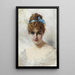 Portret młodej kobiety w bieli - Vittorio Matteo Corcos — oprawiony obraz na ścianie