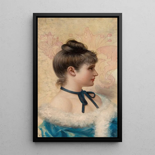 Vittorio Matteo Corcos - Profile Portrait of a Young Beauty.webp