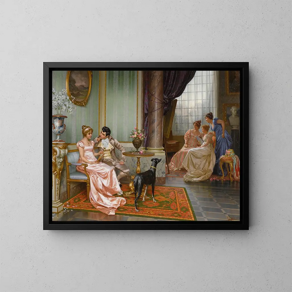Admiration - Vittorio Reggianini — oprawiony obraz na ścianie
