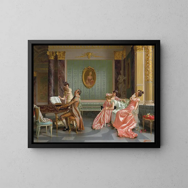 Le Récital - Vittorio Reggianini — oprawiony obraz na ścianie
