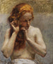 kobiety półnagiej - Vlaho Bukovac — widok dzieła