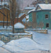 Widok Moskwy pod śniegiem - Elizaveta Sergeevna Kruglikova — widok dzieła