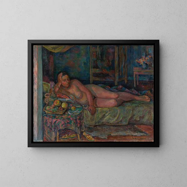 Nu avec nature morte - Wacław Wśowicz — oprawiony obraz na ścianie
