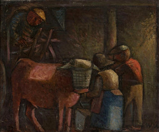 W stodole - Wacław Wśowicz — widok dzieła